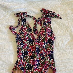 Jcrew Floral One Piece Swimming Suit